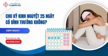 Chu kỳ kinh nguyệt 25 ngày có bình thường không?